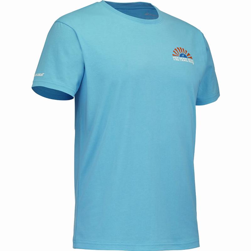 Camiseta Babolat Perf Cotton Azul