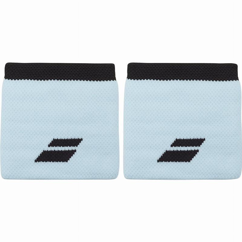 MuÃ±equeras Babolat Logo Azul Claro Negro 2 Unidades