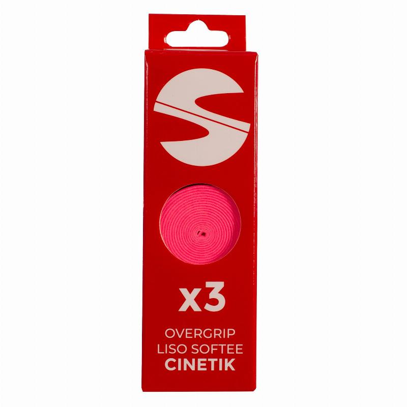 Overgrips Softee Cinetik Lisos Rosa 3 Unidades