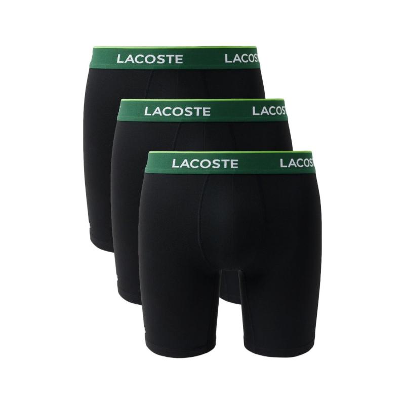 Boxers Lacoste Negro Verde 3 Unidades