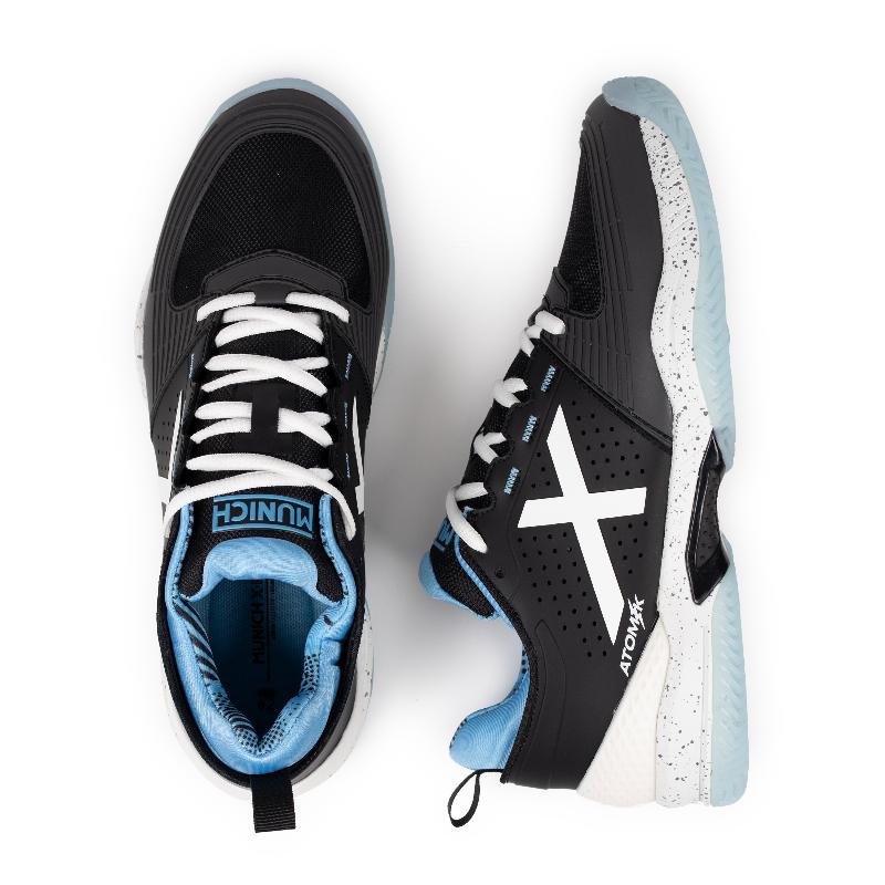 Zapatillas Munich Atomik 51 Negro Azul Cielo