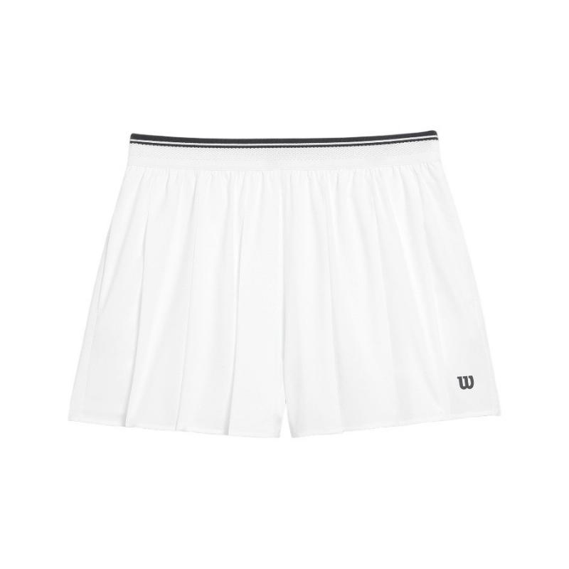 Short Wilson Velocity Pleated Blanco Mujer