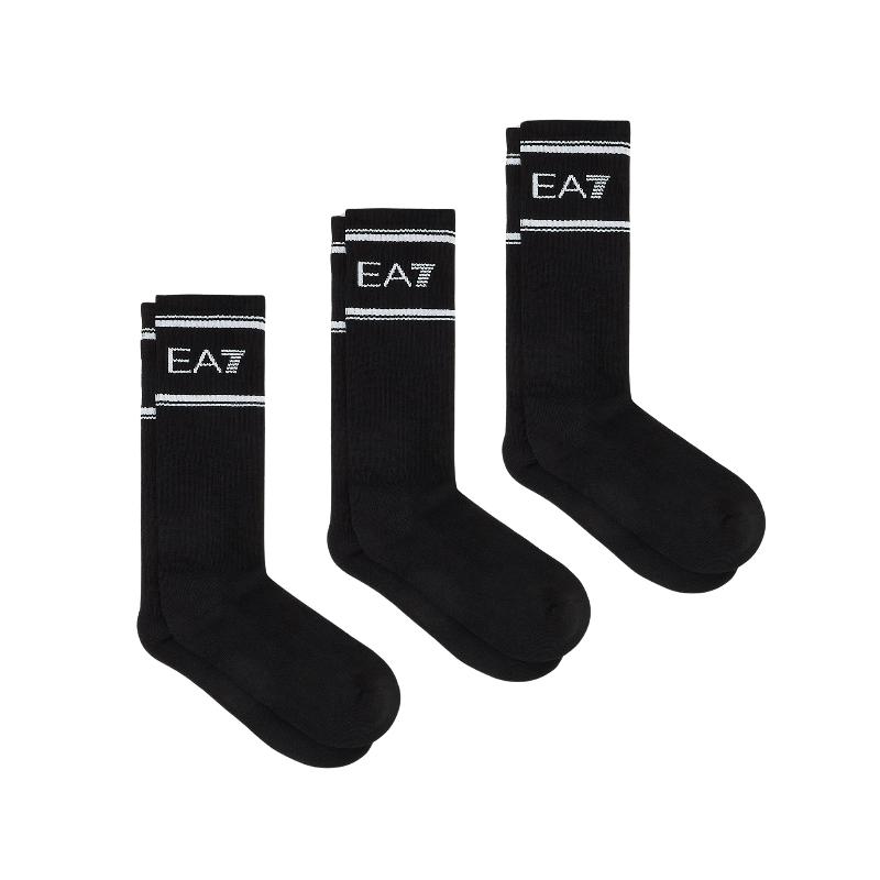 Calcetines Armani EA7 Training Negro 3 Pares