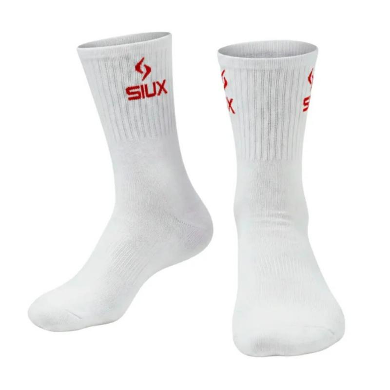 Calcetines Siux Groove CaÃ±a Alta Naranja Blanco 2 Pares