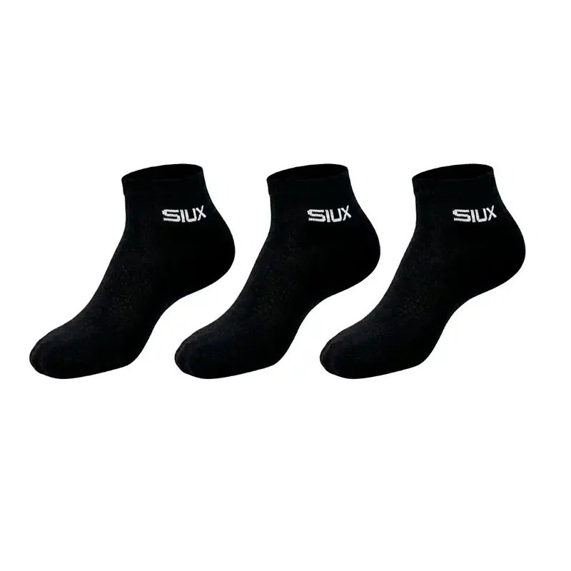 Calcetines Siux Basic 26 CaÃ±a Corta Negro 3 Pares