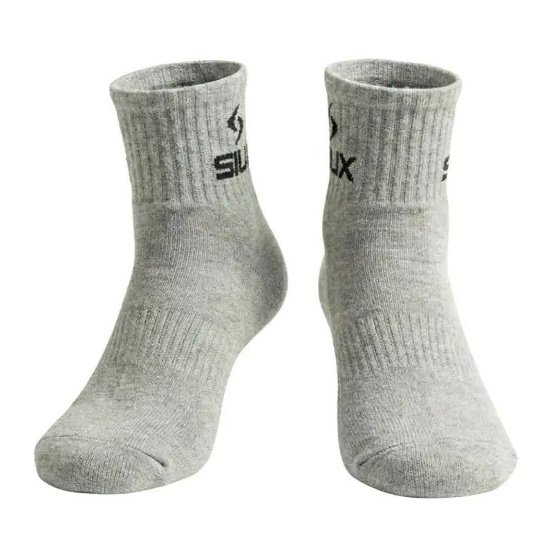 Calcetines Siux Basic 26 CaÃ±a Media Gris 3 Pares