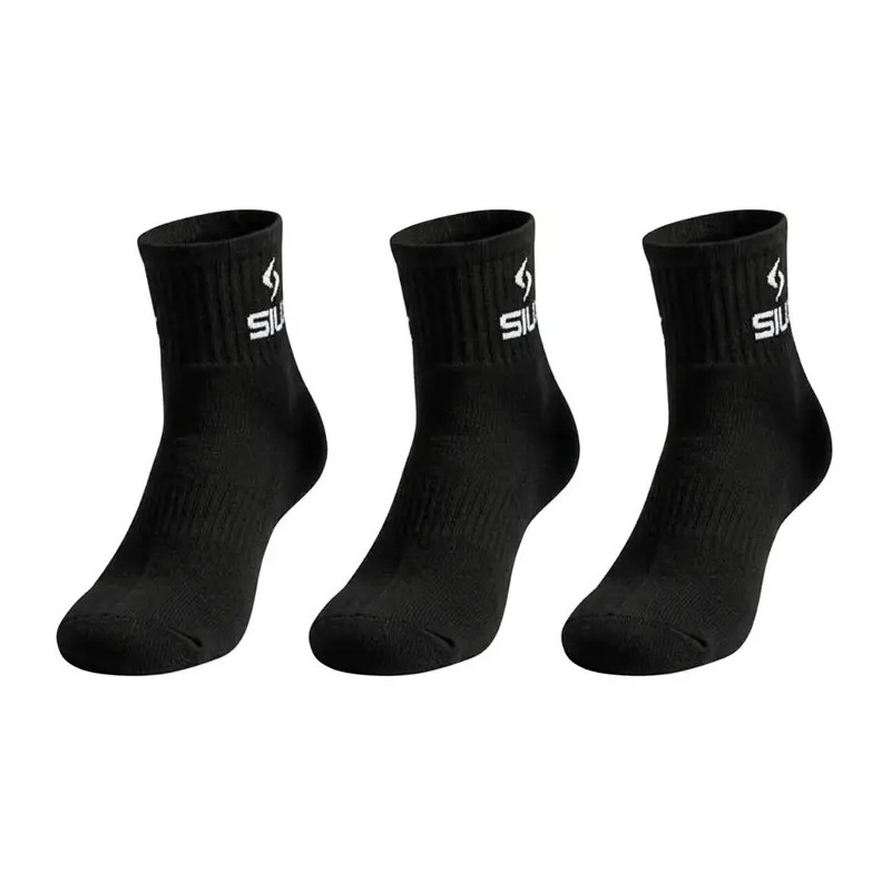 Calcetines Siux Basic 26 CaÃ±a Media Negro 3 Pares