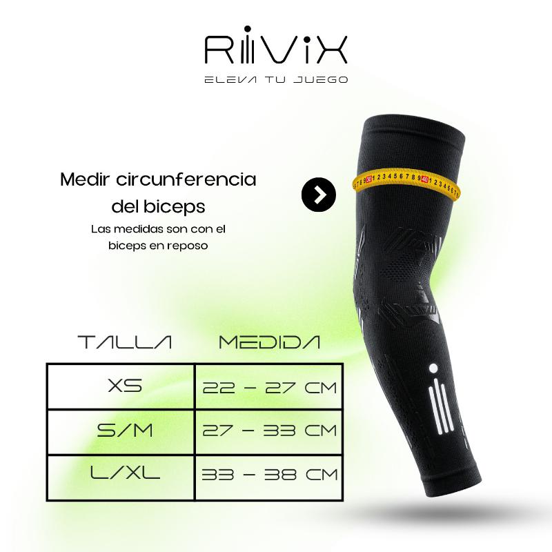 Manguitos Rivix Negro 1 Unidad