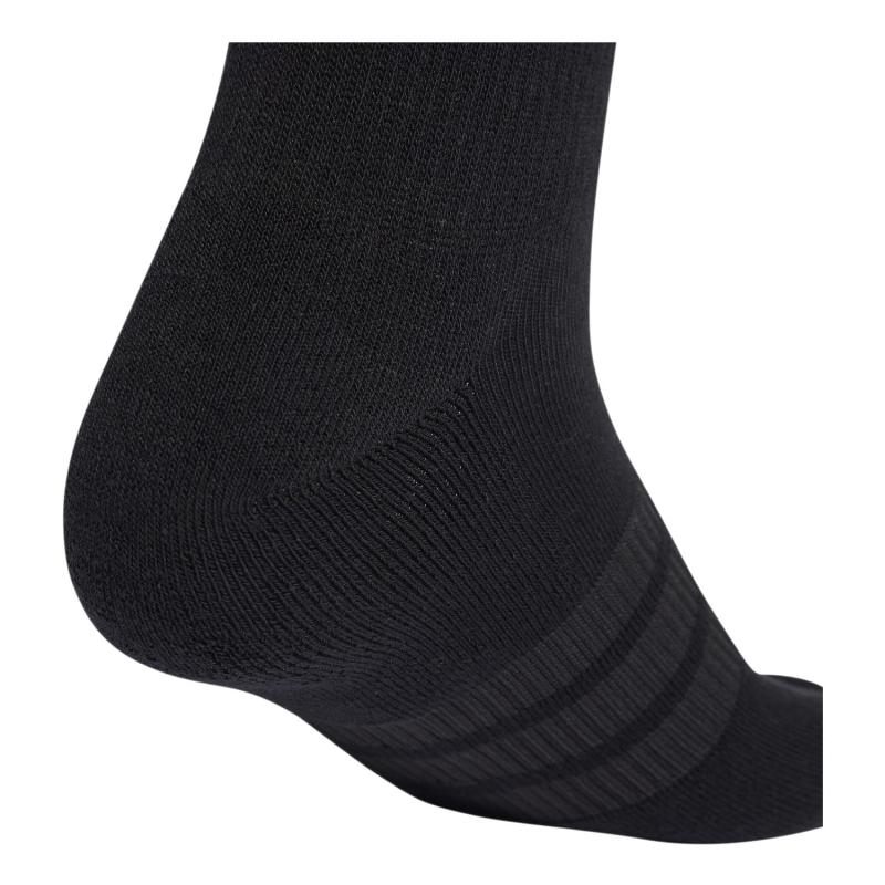 Calcetines Adidas Essentials Crew Gris Blanco Negro 3 Pares