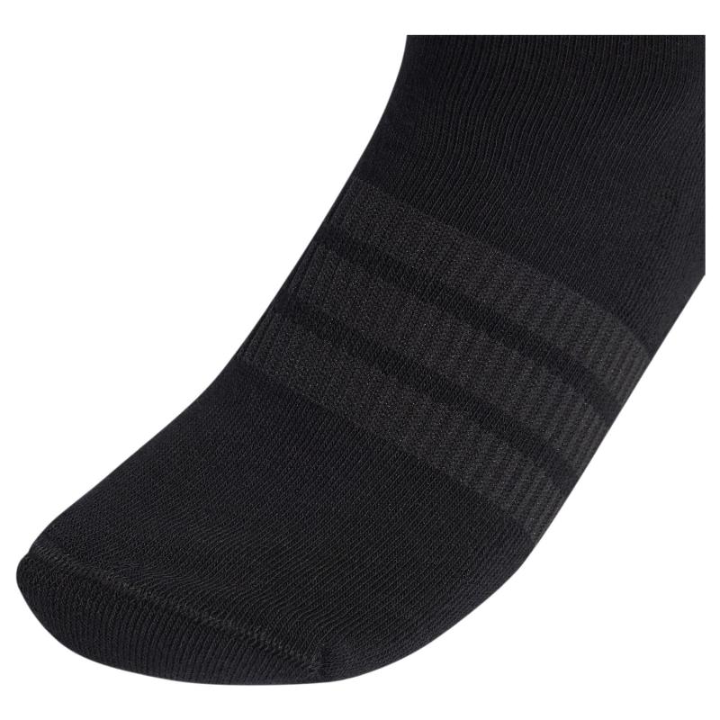 Calcetines Adidas Essentials Crew Gris Blanco Negro 3 Pares