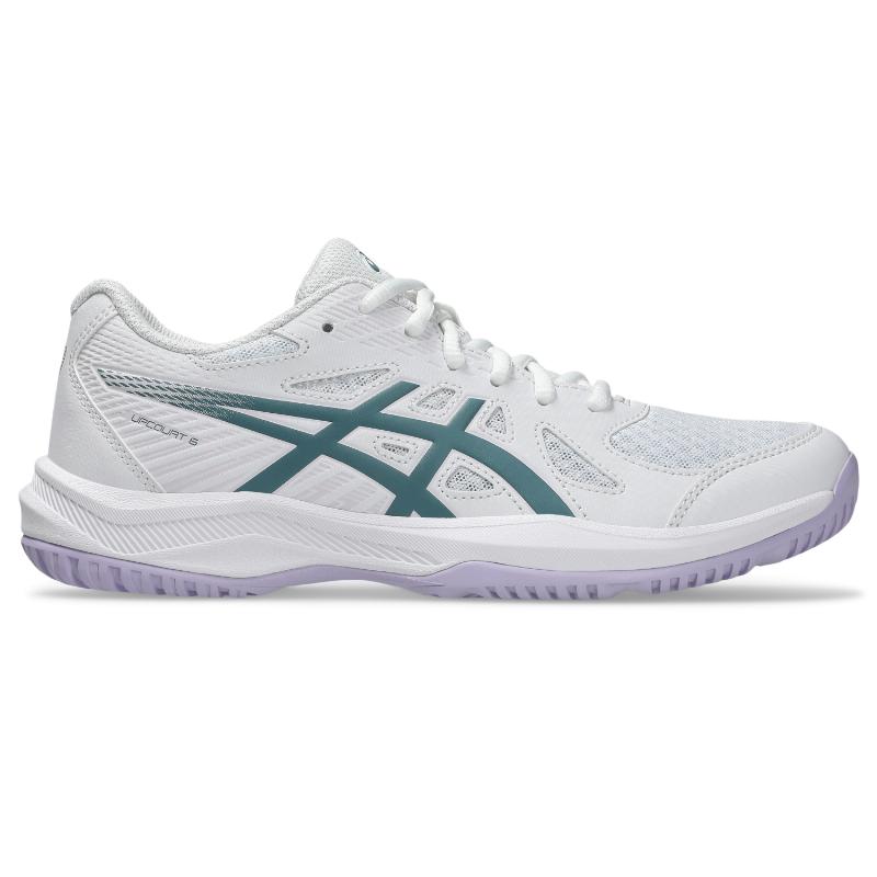 Zapatillas Asics Upcourt 6 Blanco Verde Mujer