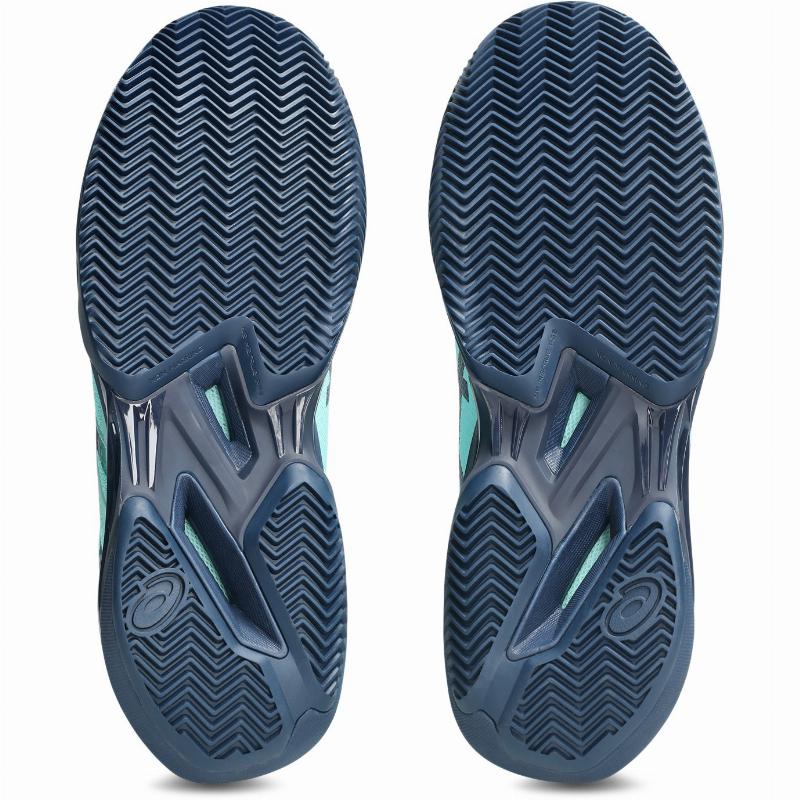 Zapatillas Asics Solution Speed FF 4 Clay Menta Azul Oscuro