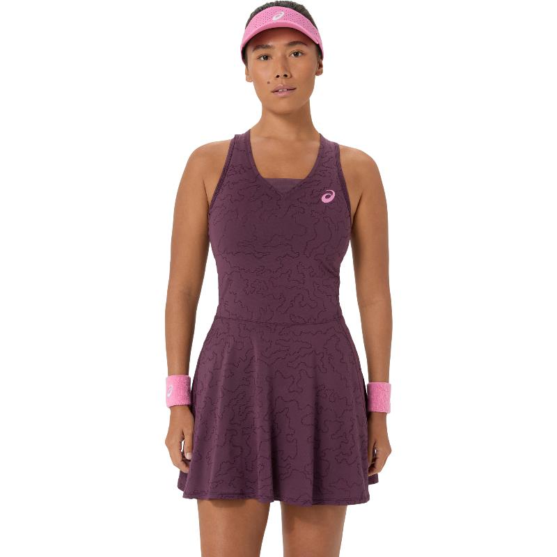 Vestido Asics Match Jacquard Granate Oscuro