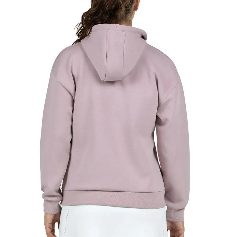 Sudadera Bullpadel Eolia Rosa Sombra