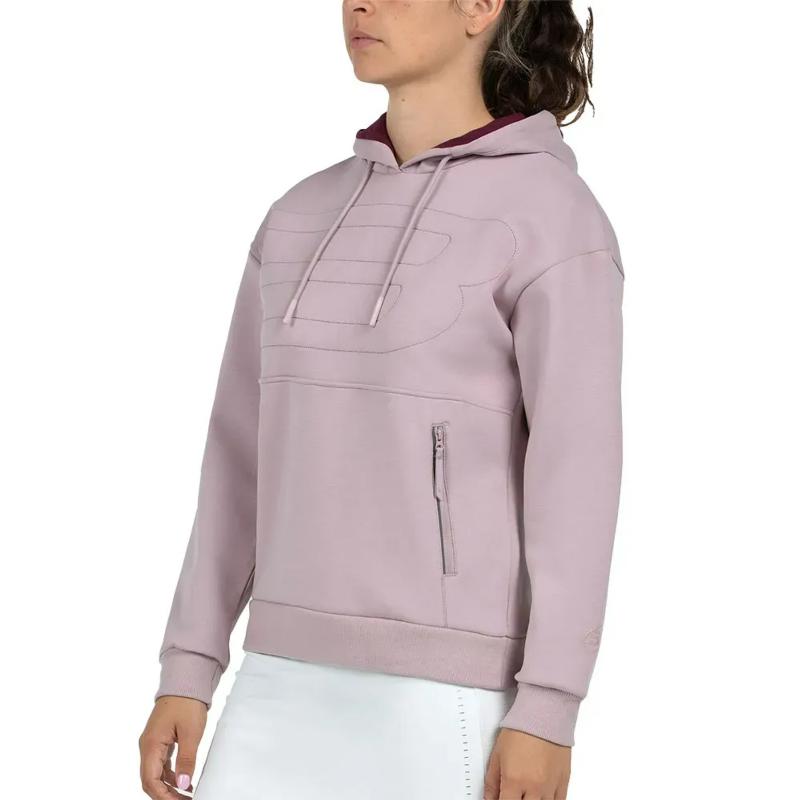 Sudadera Bullpadel Eolia Rosa Sombra