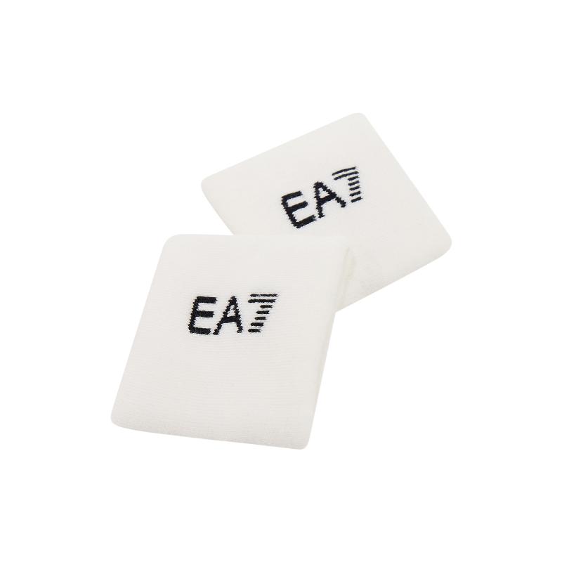 MuÃ±equeras Armani EA7 Tennis Pro Blanco Negro 2 Unidades