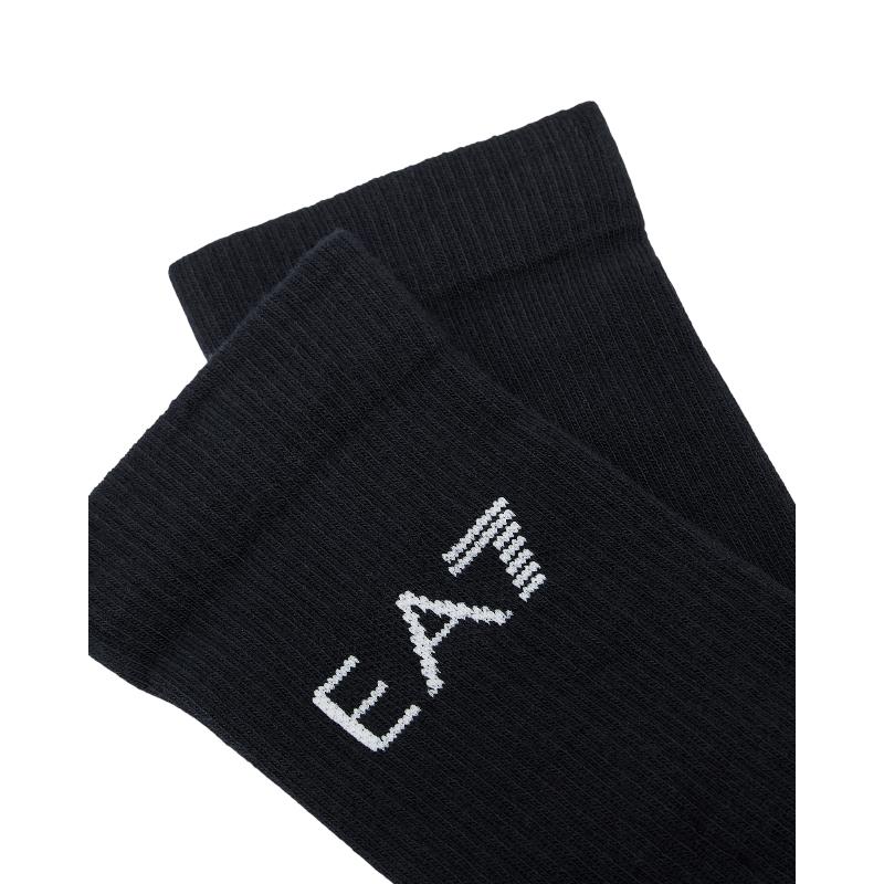 Calcetines Armani EA7 Tennis Pro Negro Blanco 1 Par