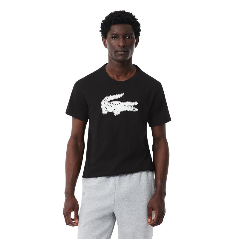 Camiseta Lacoste Sport Negro Blanco