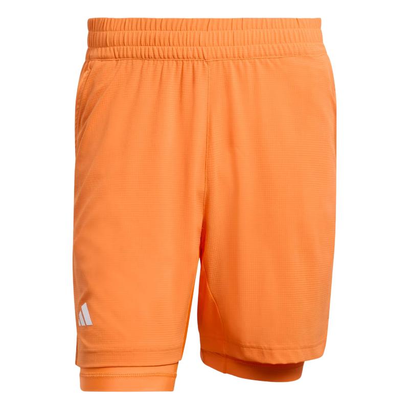 Short Adidas Tenis Climacool Naranja Blanco