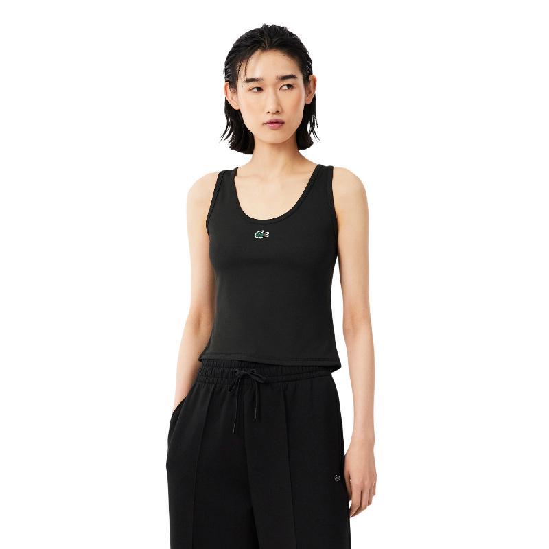 Camiseta Lacoste Tank Negro Mujer