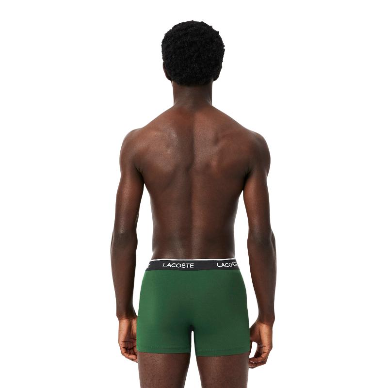 Boxers Lacoste Microfibra Verde Blanco Negro 3 Unidades