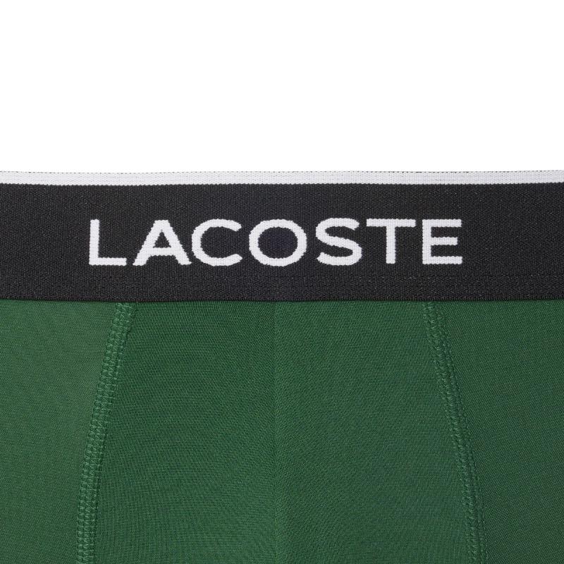Boxers Lacoste Microfibra Verde Blanco Negro 3 Unidades