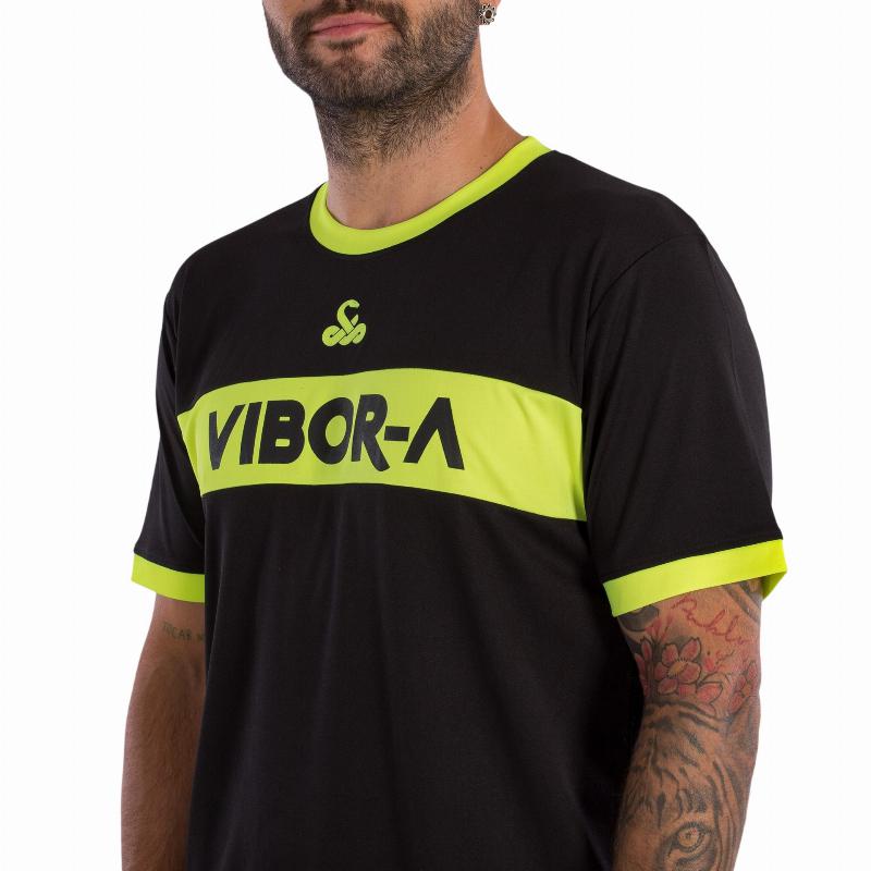 Camiseta Vibora Poison Negro Amarillo