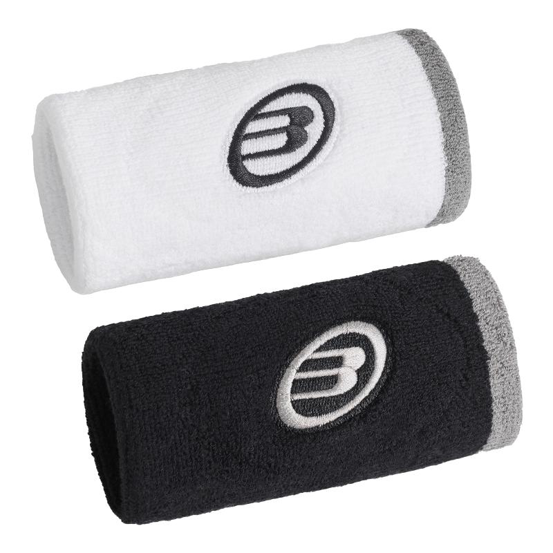 MuÃ±equeras Bullpadel BPMU265 I Blanco Negro 2 Unidades