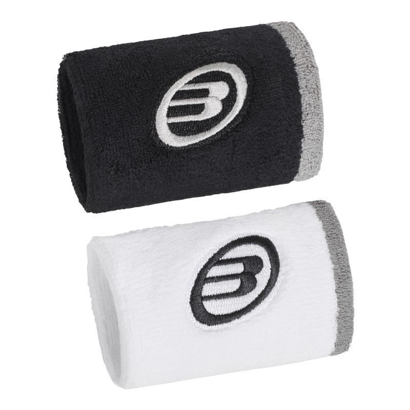 MuÃ±equeras Bullpadel BPMU266 I Blanco Negro 2 Unidades