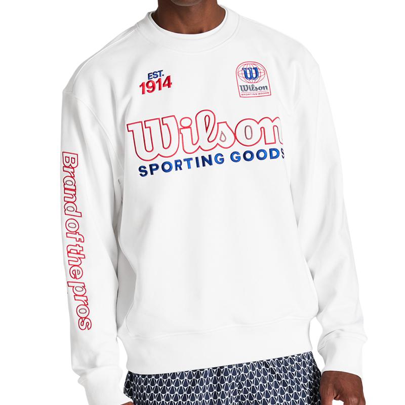 Sudadera Wilson Playstate Crew Blanco Rojo