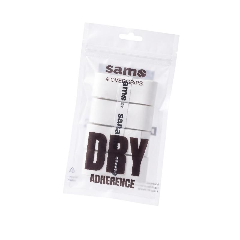 Overgrips Samo Dry Adherence Liso Blanco 4 Unidades