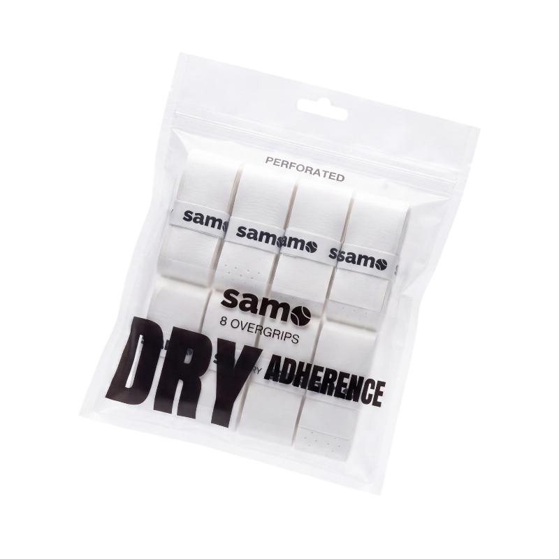 Overgrips Samo Dry Adherence Liso Blanco 8 Unidades