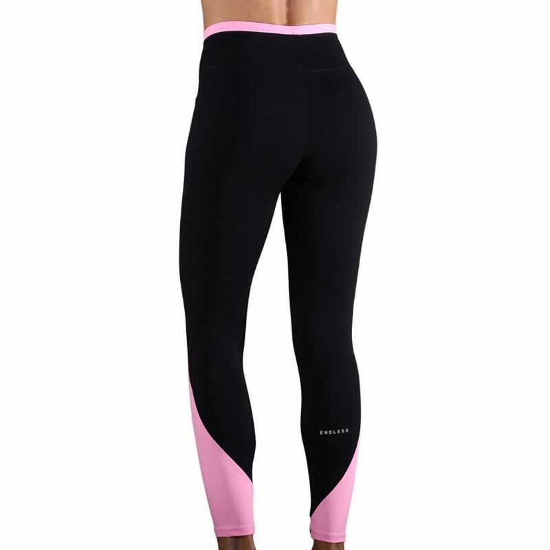 Mallas Endless Vexa Negro Rosa