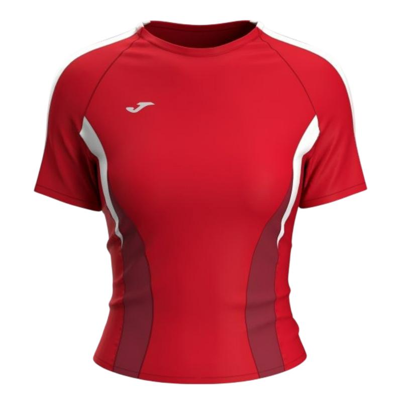 Camiseta Joma Challenge Rojo Blanco Mujer