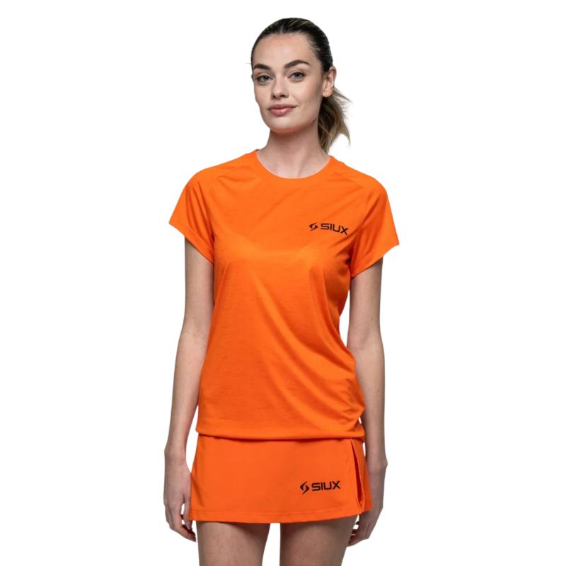 Camiseta Siux Club 26 Naranja Mujer